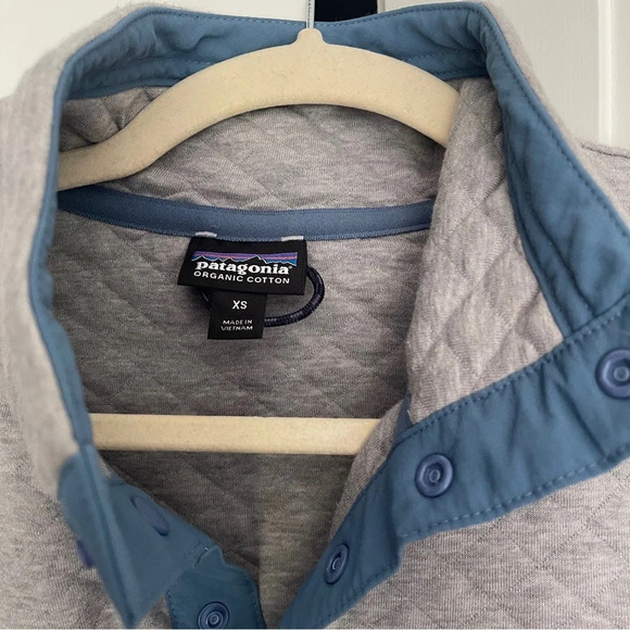 Patagonia Gray Pullover Snap-T Quilted Cotton - Picture 2 of 4